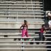 Spectators play at the EMU Rynearson Stadium during the opening ceremonies for the AAU Junior Olympic track competition on Monday, July 29. Daniel Brenner I AnnArbor.com